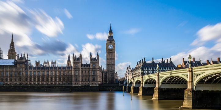 ENGLAND: Big Ben and the Parliament building in London